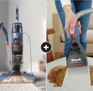 Shark CarpetXpert Deep Clean Carpet Cleaner in action