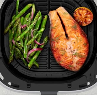 Chefman 3.75L Compact Air Fryer with easy-view window and nonstick basket for quick and crispy meals.