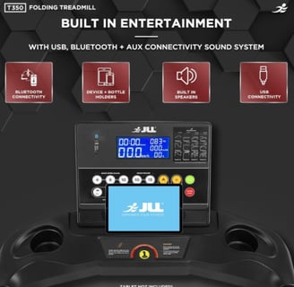 JLL T350 Digital Folding Treadmill in use at home