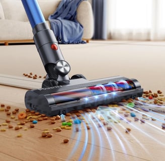 Powerffy Cordless Vacuum Cleaner with 6-in-1 design and powerful suction