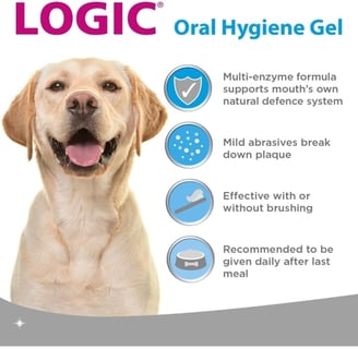 Logic Oral Hygiene Gel for Dogs and Cats with Finger Brush