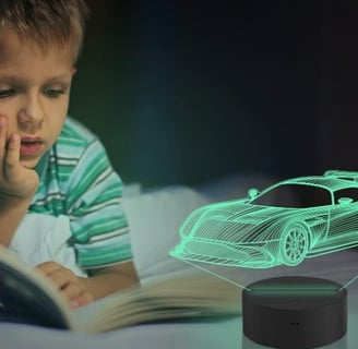 Coopark 3D Racing Car Illusion Night Light