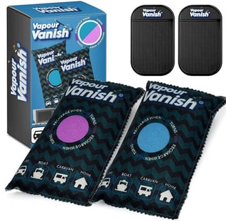 Reusable car dehumidifier bag on car dashboard