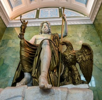 statue of Zeus in Olympia wonders of the ancient world