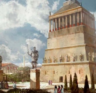 Mausoleum at Halicarnassus wonders of the ancient world