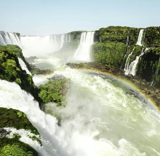 Victoria Falls between Zambia and Zimbabwe
