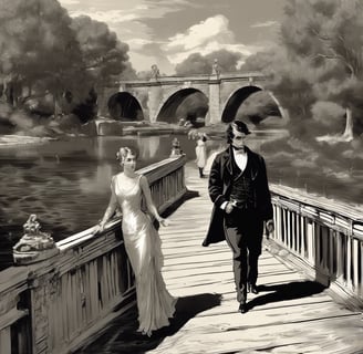 William Hamilton le long du Broom Bridge