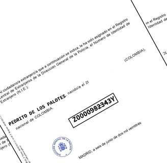 a close up of a document with a stamp on it