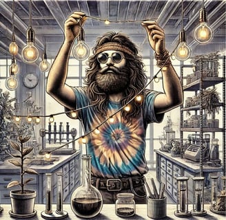 Caveman hanging lights