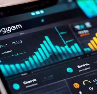 a smartphone phone displaying a dashboard dashboard with a dashboard dashboard