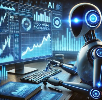 a robot with a computer monitor and a keyboard
