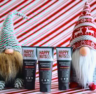 Happy nuts comfort cream white elephant gifts mens gifts stocking stuffers