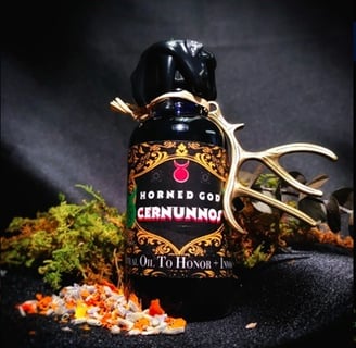 Cernunnos ritual oil for witchcraft