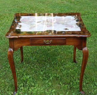 Finished furniture refinishing desk project 2