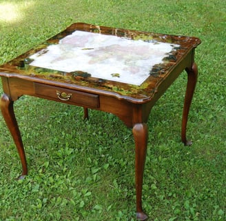 Finished furniture refinishing desk project 1