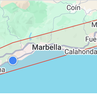 Area of services - Costa del Sol