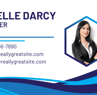 a business card with a business card for a real estate agent