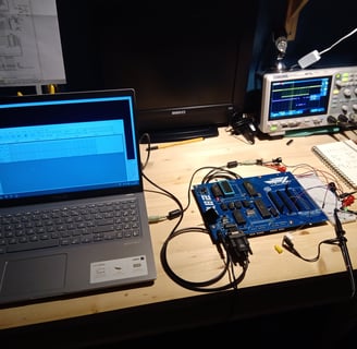Test du prototype sur plaque d'essais