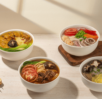 Hot Halal Beef Noodle Bowl with Broth – Kol Noodle NYC