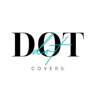 Dot Covers black and teal logo