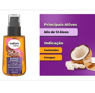 Creme Óleo Salon Line 42Ml S.O.S Cachos Super Óleos
