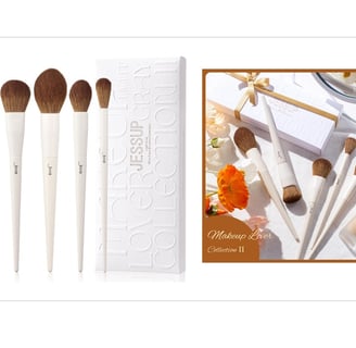 Jessup Conjunto de 5 Pincéis de Maquiagem Facial, Pincel de Blush, Bronzer, Contorno, Marcador, Pinc