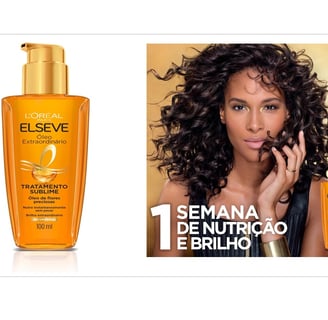 L'Oréal Paris Elseve Óleo Finalizador Óleo Extraordinário, Anti Frizz, Protetor Térmico, 100ml