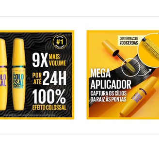 Maybelline NY Máscara de Cílios The Colossal Volum' Express Lavável Preto, 9.2ml
