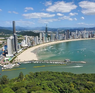Foto aérea de Balneário Camboriú