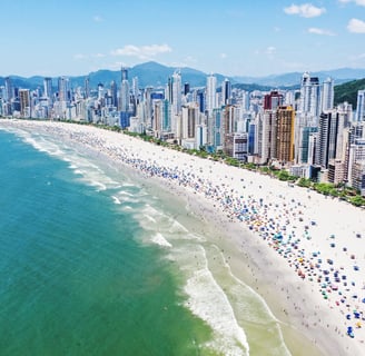 Foto aérea de Balneário Camboriú
