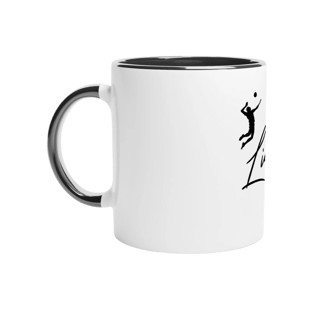 Taza cerámica voleibol