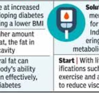viseral fat increased in abdominal cavity
