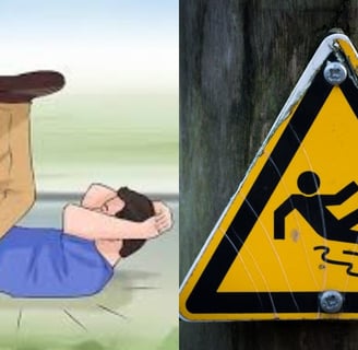 falling down