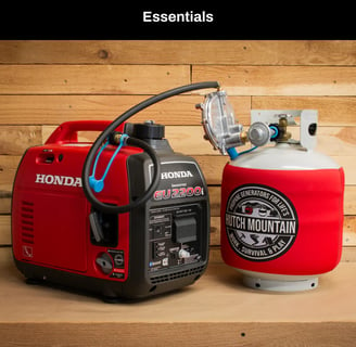 Honda EU2000i Propane, Natural Gas Gasoline Generator Tri-Fuel Kit 