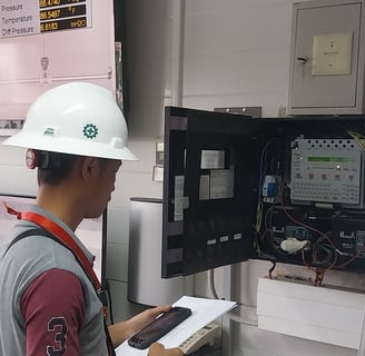 Teknisi Fire alarm palembang,jual smoke detector palembang, splingkler palembang,pasang fire alarm