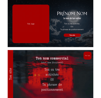 red and black Pinterest banners templates