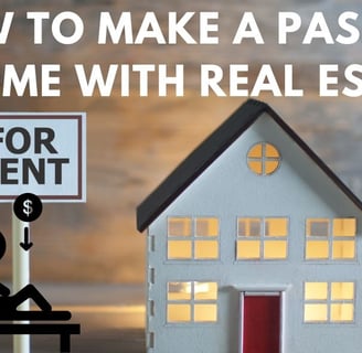 a house with a sign that says how to make passive income
