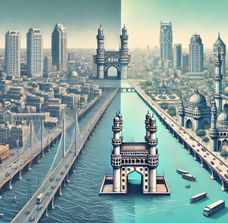 Comaprision Between living expense of Hyderabad and Bangalore