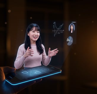 Tutor virtual holográfico: aprendizaje personalizado al alcance de todos.