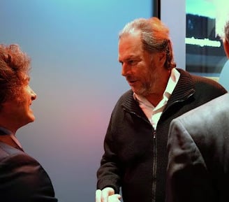 Dvos 2025: Javier Milei y Marc Benioff CEO de Salesforce
