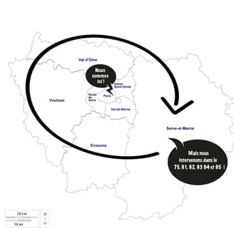 zone d'interventions en ile de France