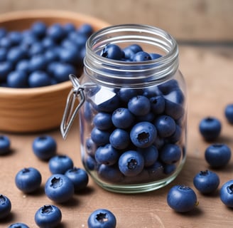 Two jars with cloth covers are filled with fermented contents. The left jar contains dark red liquid with visible berries and is labeled 'Fermented Berries Aronia Syrup.' The right jar contains a mixture with lighter colors and is labeled, having a creamy and grainy texture at the top.