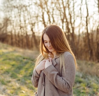 Woman praying.