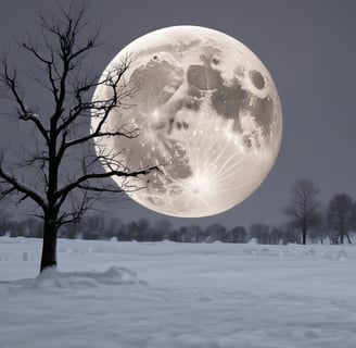 Snow moon full moon February 12