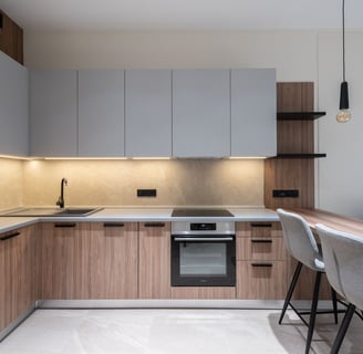 cucina minimal architetto mantova