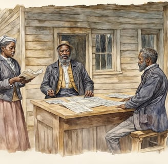 The Freedmen's Bureau provided assistance