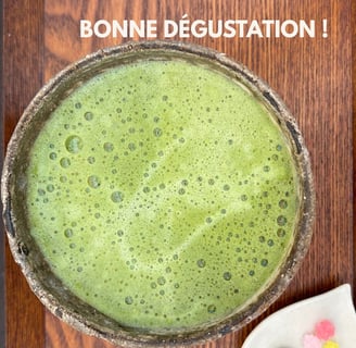 Bol de matcha latte