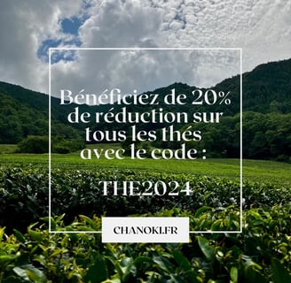 Réduction de 20% sur les thés japonais
