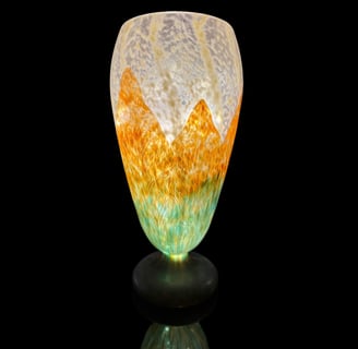 Vase Schneider décor Chênes