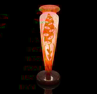 Vase Le Verre Français aux digitales